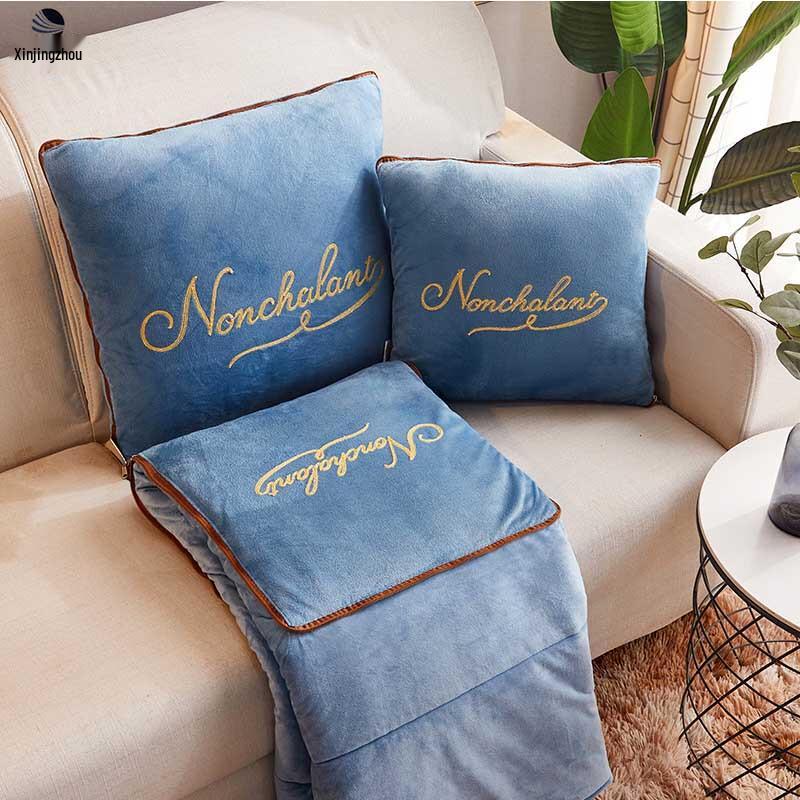 Winter Thickened Dual-Use Pillow Blanket