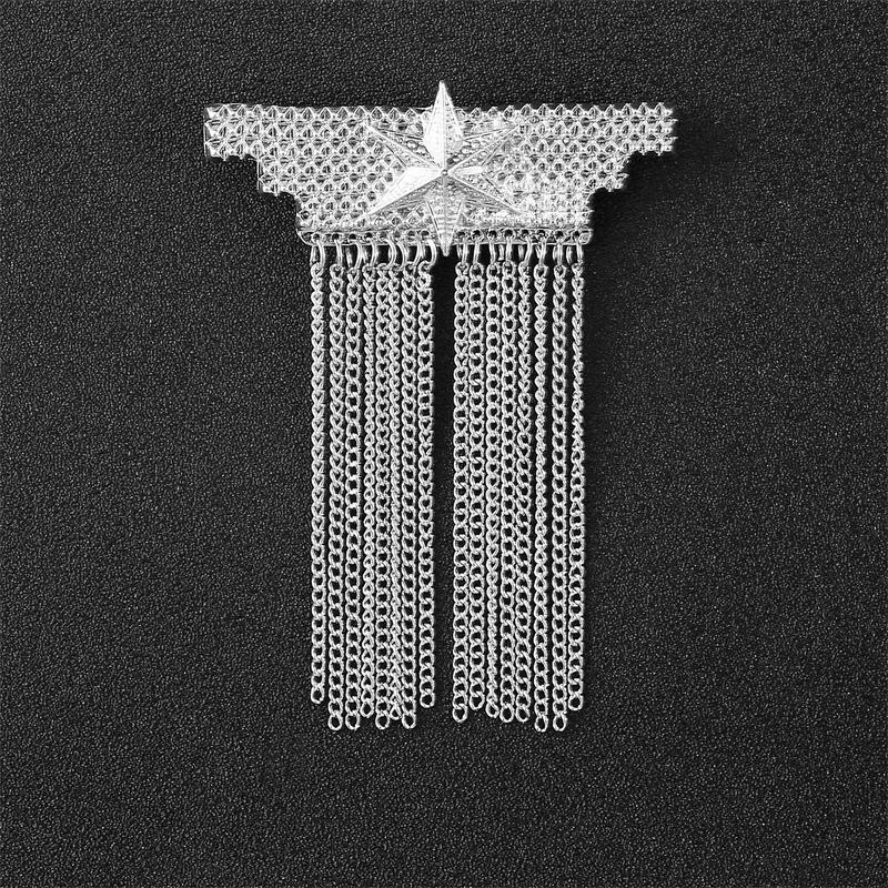 Crown Gold Silver Tassel Brooches For Women Men Pin Party Casual Lapel Pins Accessory Gift Suit Tassel Brooches Jewelry