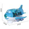 Electric Q-Cute Passenger Airplane Toy with Music & Lights - 360° Rotating Children's Car