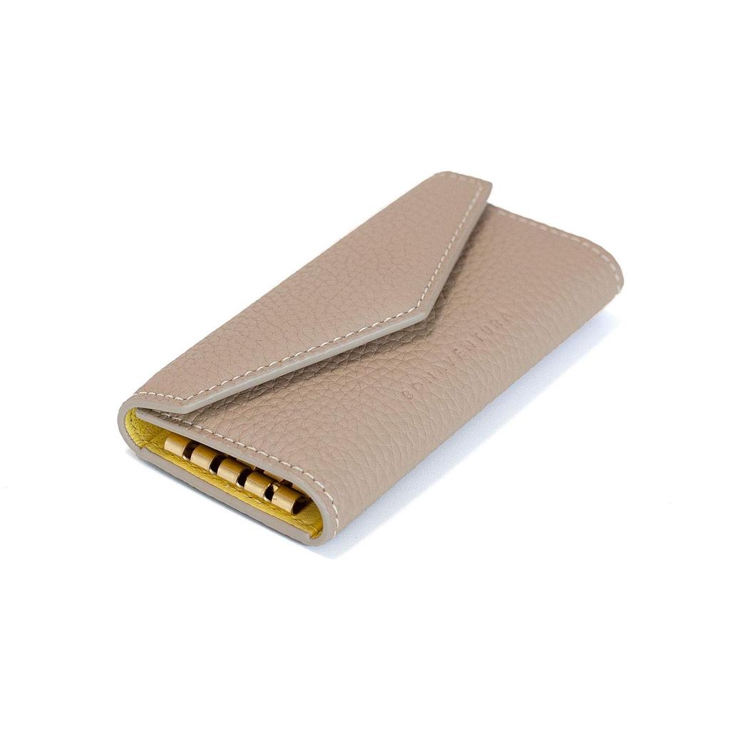 BONAVENTURA Slim Key Case [Greige X Yellow] BKCT1-GGYE