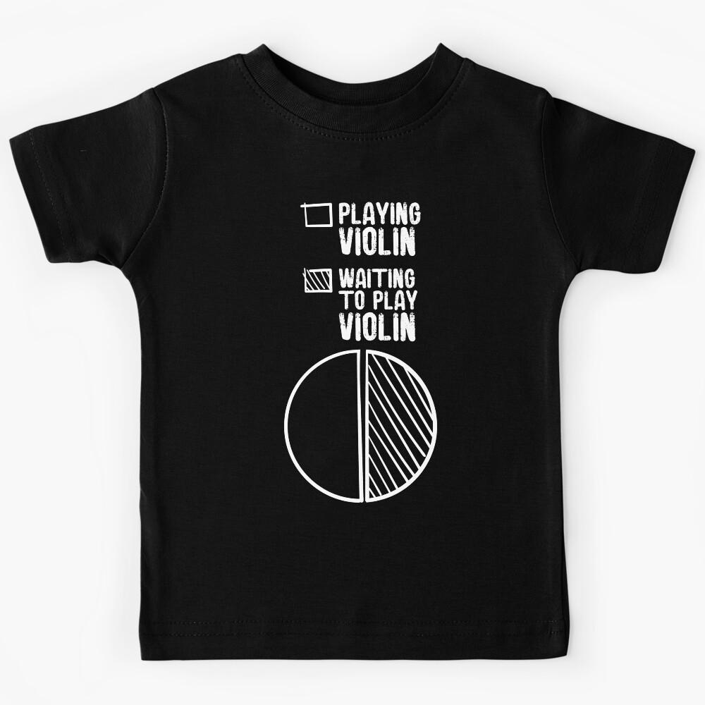 Funny Violin Pie Chart Meme Graphic Kids T-Shirt 170
