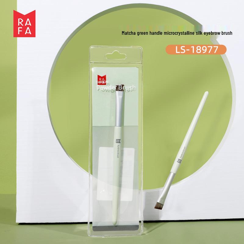 

Lafa Matcha Green Eyebrow & Face Contouring Brush with Soft Microcrystalline Silk Bristles (Model LS-18977)