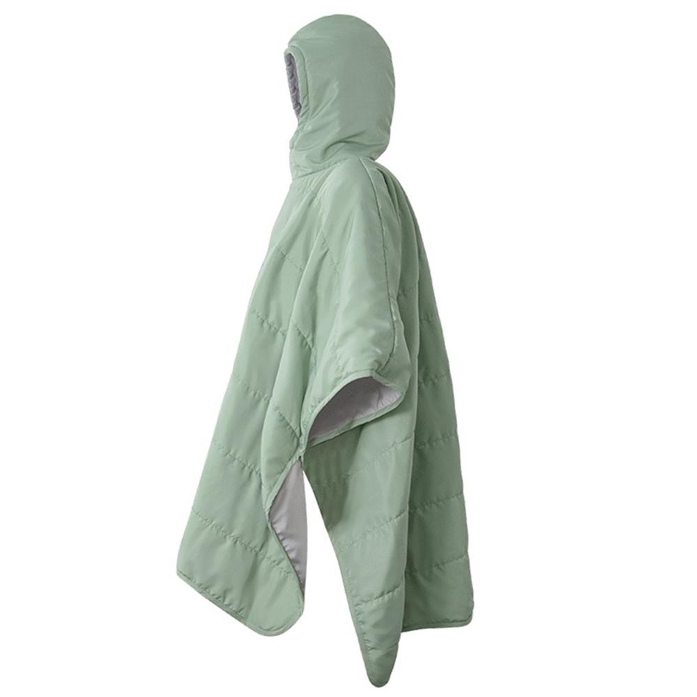 

Носимый плащ, спальный мешок для взрослых, полый хлопковый утолщенный зимний плащ, термоодеяло