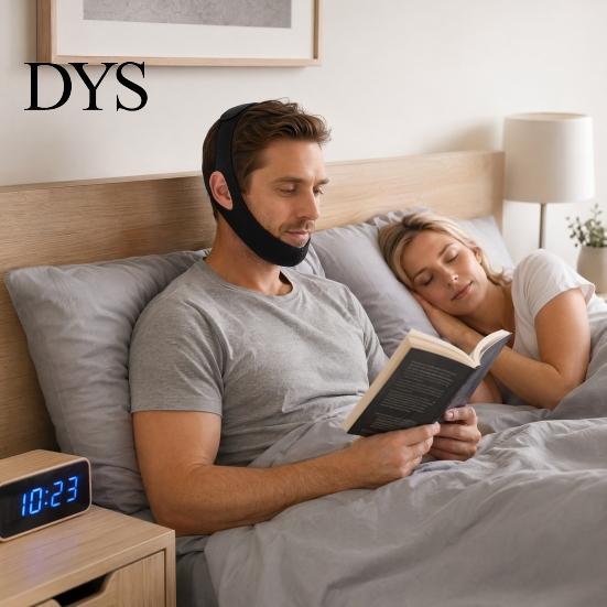 Adjustable Chin Strap Anti Snore for Men Women, Keeping Mouth Closed, Face Contour Breathable Anti-Snoring Jaw Strap, Sleeping Snoring Device Fastener