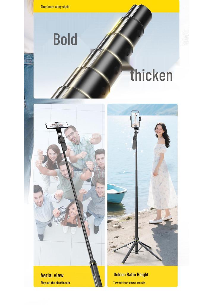Didi Selfie Stick Tripod: Portable Multifunctional Phone Holder for Live Streaming & Travel Photography