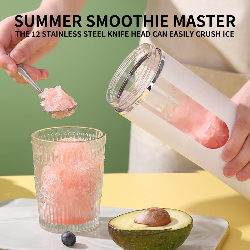 Compact Rechargeable Electric Fruit Juicer with Auto-Clean Function for Home Use
