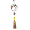 Woven Natural Gravel Crystal Rough Stone Life Tree Fringed Pendant Car Rearview Mirror Pendant Bag Decoration G16