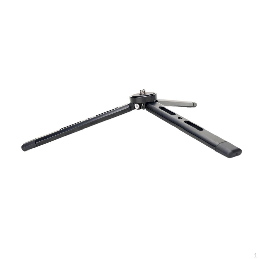 Desktop Stand Tripod Camera Aluminum Alloy Lightweight Black Support Equipment