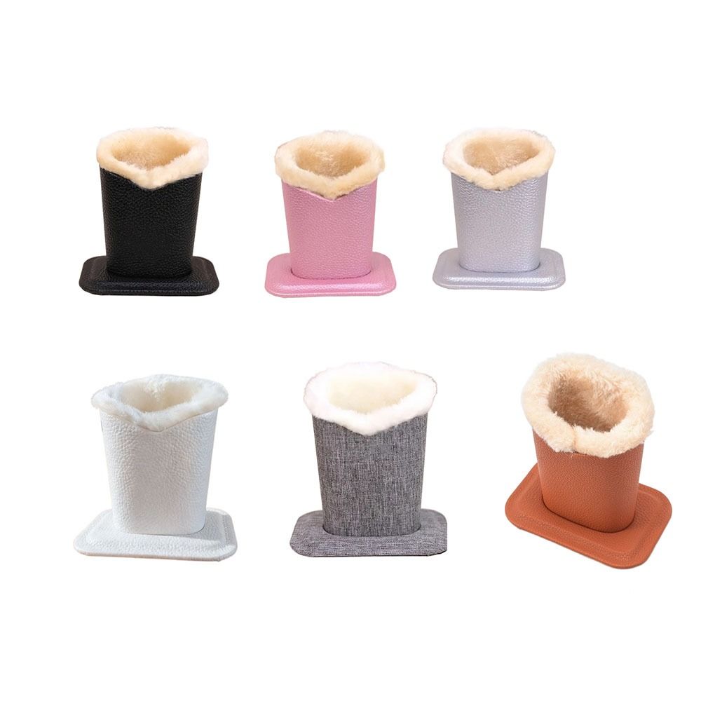 PU Leather Eyeglass Holder Soft Lining Large Capacity Eyeglass Stand Display Save Space Brush Pot Pen Holder Desk Organizer