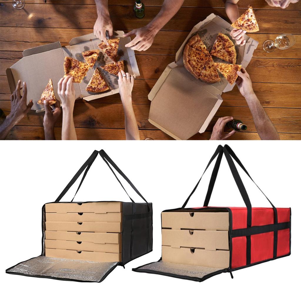 Borsa Termica Portatile per Spesa e Trasporto Cibo Tessuto Impermeabile Borsa per Consegna Pizza a Temperatura Controllata