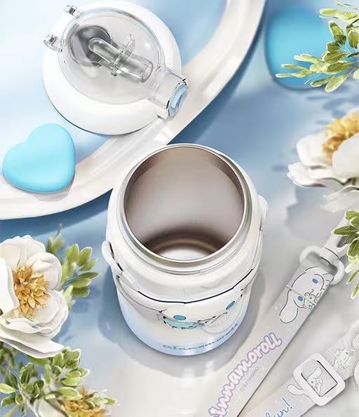 Hangyodon Kuromi Thermos Water 500ml Vacuum 316 Stainless Perfect for and Keeps Drinks Cold and Perfect Gift for Bottle, Insulated, Steel, Commuting,