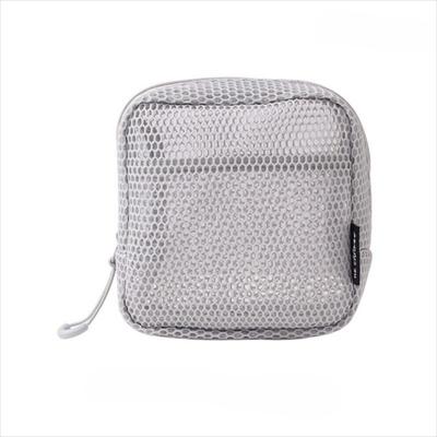 New Mesh Cosmetic Bag Large Capacity Candy Color Lipstick Key Storage Pouch Square Transparent Travel Toiletries Storage Bag