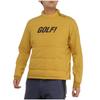 Mizuno Breath Thermo Tech Lining and Golf Size M Pullover, Moisture-Wicking Heat-Generating, Stretch, Men's Wear, Mustard, (E2MEA504)
