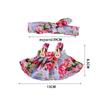 15-17cm Clothes ForAccessories Sweet Floral Dress With Headband Plush Dolls Change Clothing Gifts Pretend Play Toys No dolls