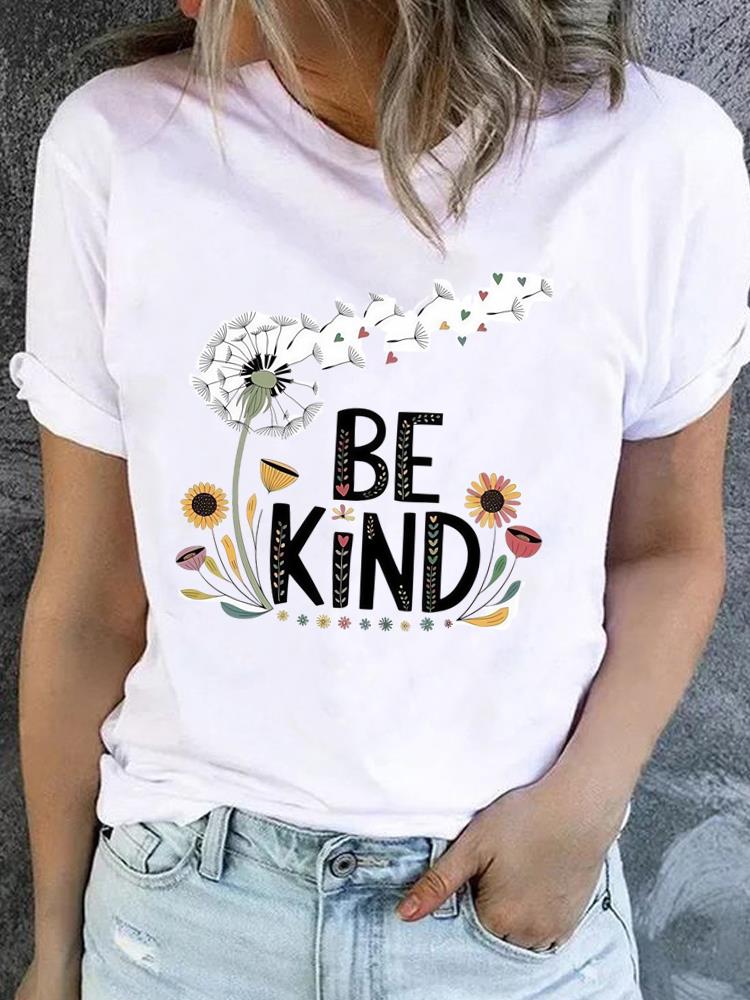 

(Asian Size) butterfly style cute Women Fashion Printed Casual T Shirt Tee Top Lady Female Graphic Short Sleeve T-shirts Clothing S