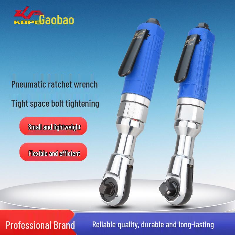Gaobao 1/2 & 3/8 Inch 90° Pneumatic Ratchet Wrench - Right Angle Air Impact Tool