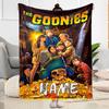 Goonies Adventure Begins Personalized Text Blanket Throw Customizable Blanket Comfortable Perfect for Office Couch Sofa Chair All-Season Use