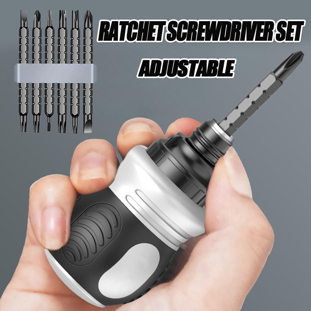 26-in-1 Ratsche Schraubendreher Set Kurze Radieschenkopf Form Hohe Härte Arbeitssparend Multifunktional Doppeltzweck