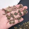 100 Antique Bronze Animal & Insect Alloy Pendants: Dragonfly, Butterfly Charms for DIY Bracelets, Necklaces, Keychains