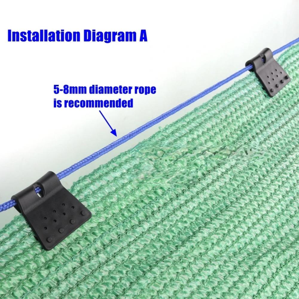 1~100pcs Butterfly Sunshade Net Clip Home Fence Installation Hook Greenhouse Film Sun Shading Net Clamp Outdoor Tent Hang Tongs