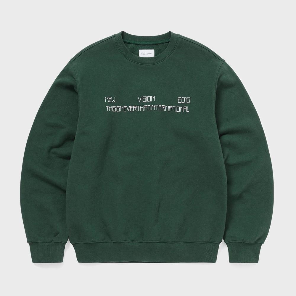 ThIs Is Never That New vIsion 2010 Crewneck Dark Green S