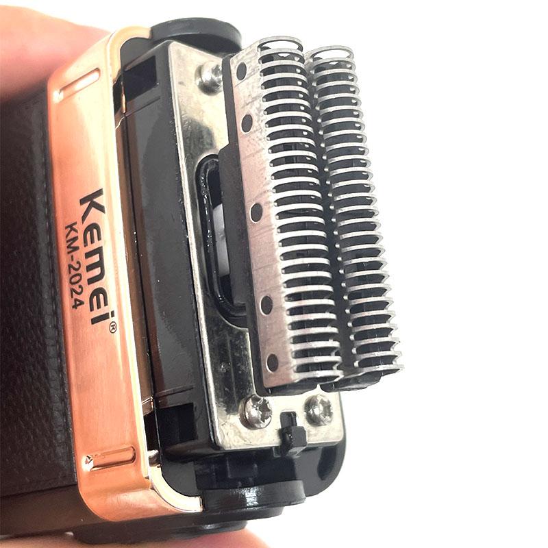 1Set Beard Shaving Parts Razor Blade Shaver Head For Mens Electric Shaver KM-2024 Razor Mesh Blade Net Original Replacement