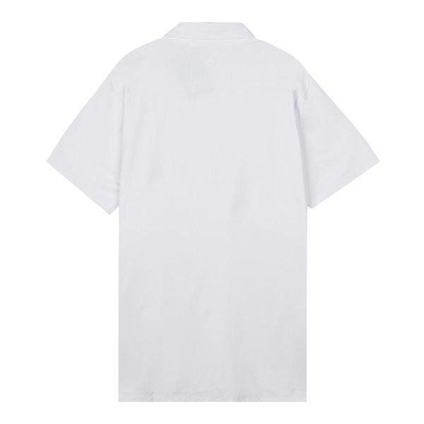 G Fore Men S loGo Embroidered White Polo G4mc0k300
