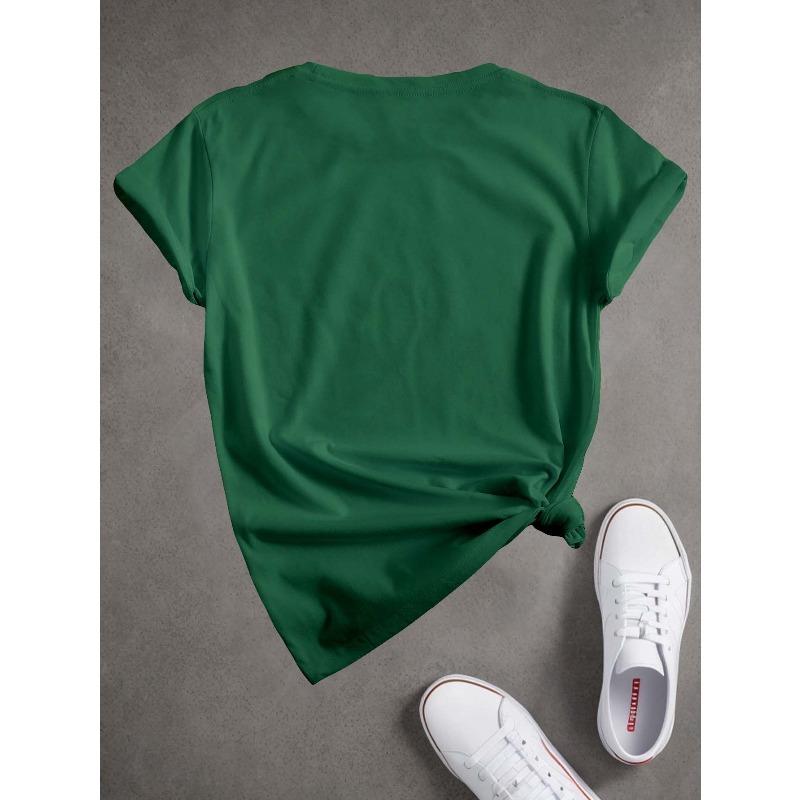 Casual Short-Sleeve Crew Neck T-Shirt Featuring a Tooth Fairy Design, Perfect for Spring And Summer, Designed for Women