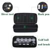 Golf Valuables Protective Box Portable Golf Balls Storage Box Hard Case Glove Holder Golf Hard Case with Storage Slots
