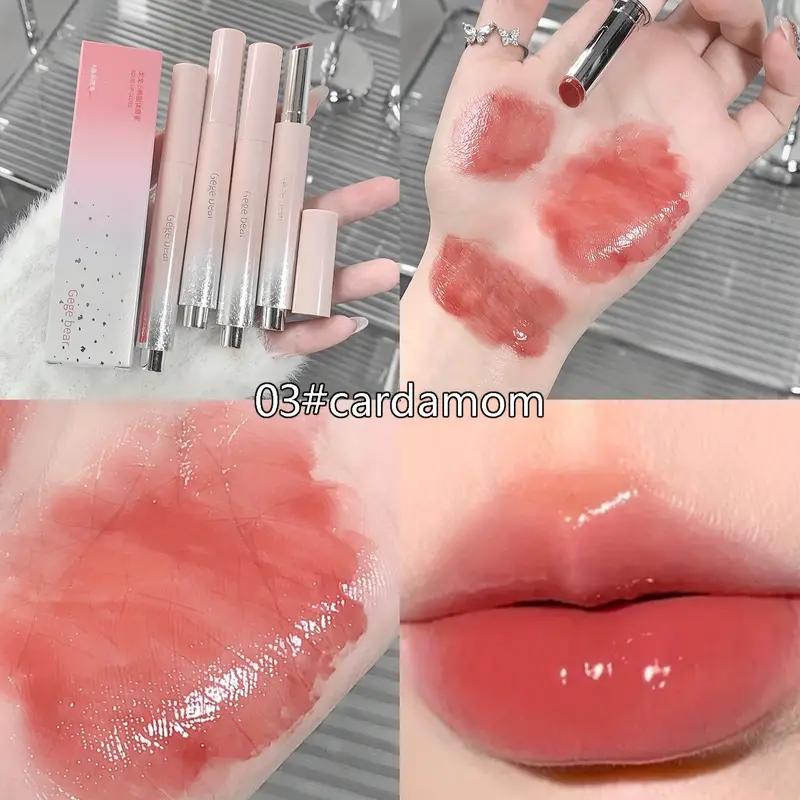 

Твердый блеск для губ, 6 цветов, дополнительный водный свет для губ, глазурь для губ, зеркальная помада, желе, увлажняющая ежедневная косметика для макияжа губ 03