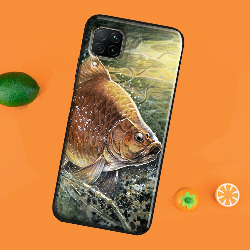 Fish Fishing Case For Honor 50 Pro 8X 9X Cover For Huawei P30 P40 P20 Lite Nova 5T P Smart 2019 2021