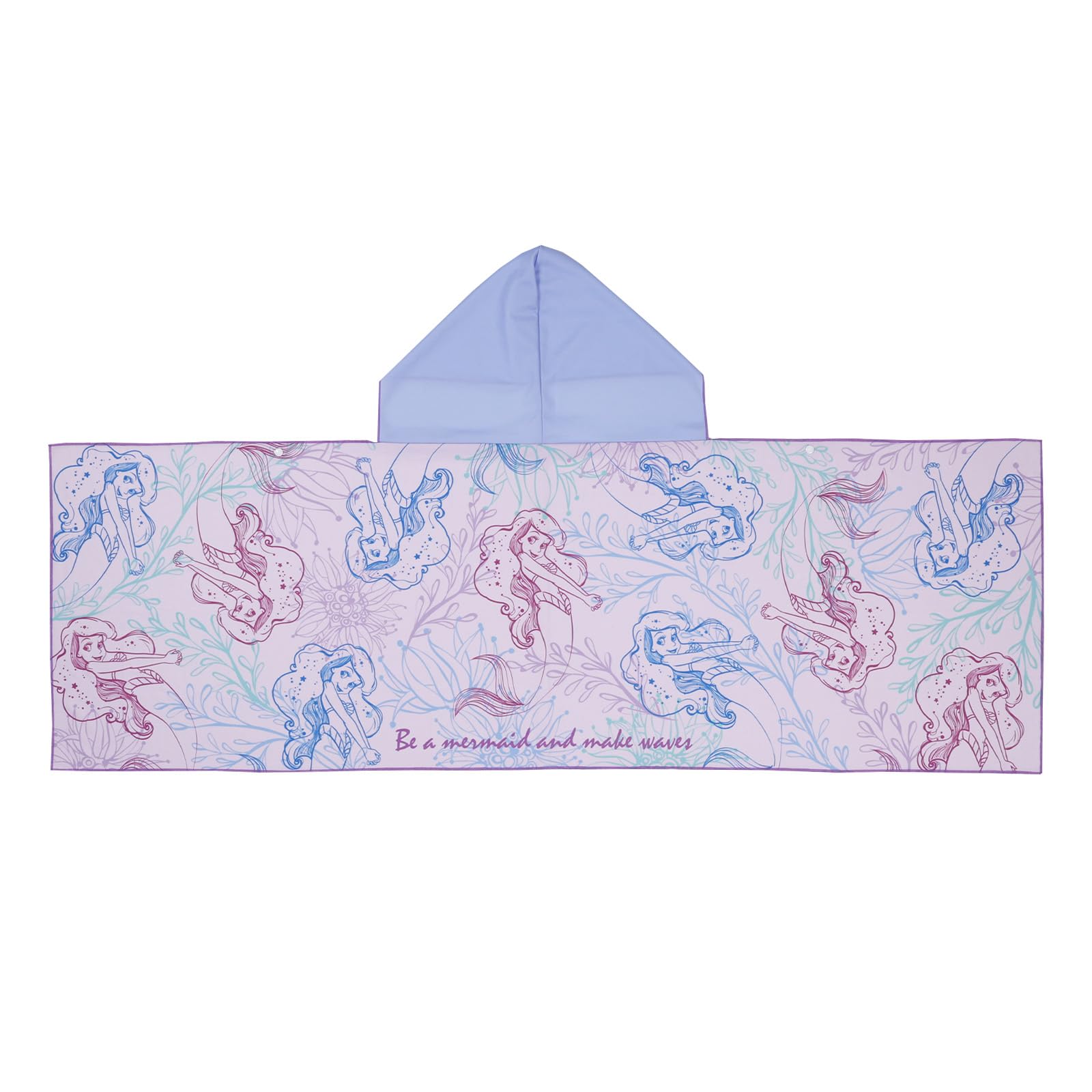 

Marushin Cooling Hooded Disney Princess Little Mermaid Ariel Ocean Cool to the Sun Drawstring Bag 2125025000 Towel, Dreamy, Touch, Protection,