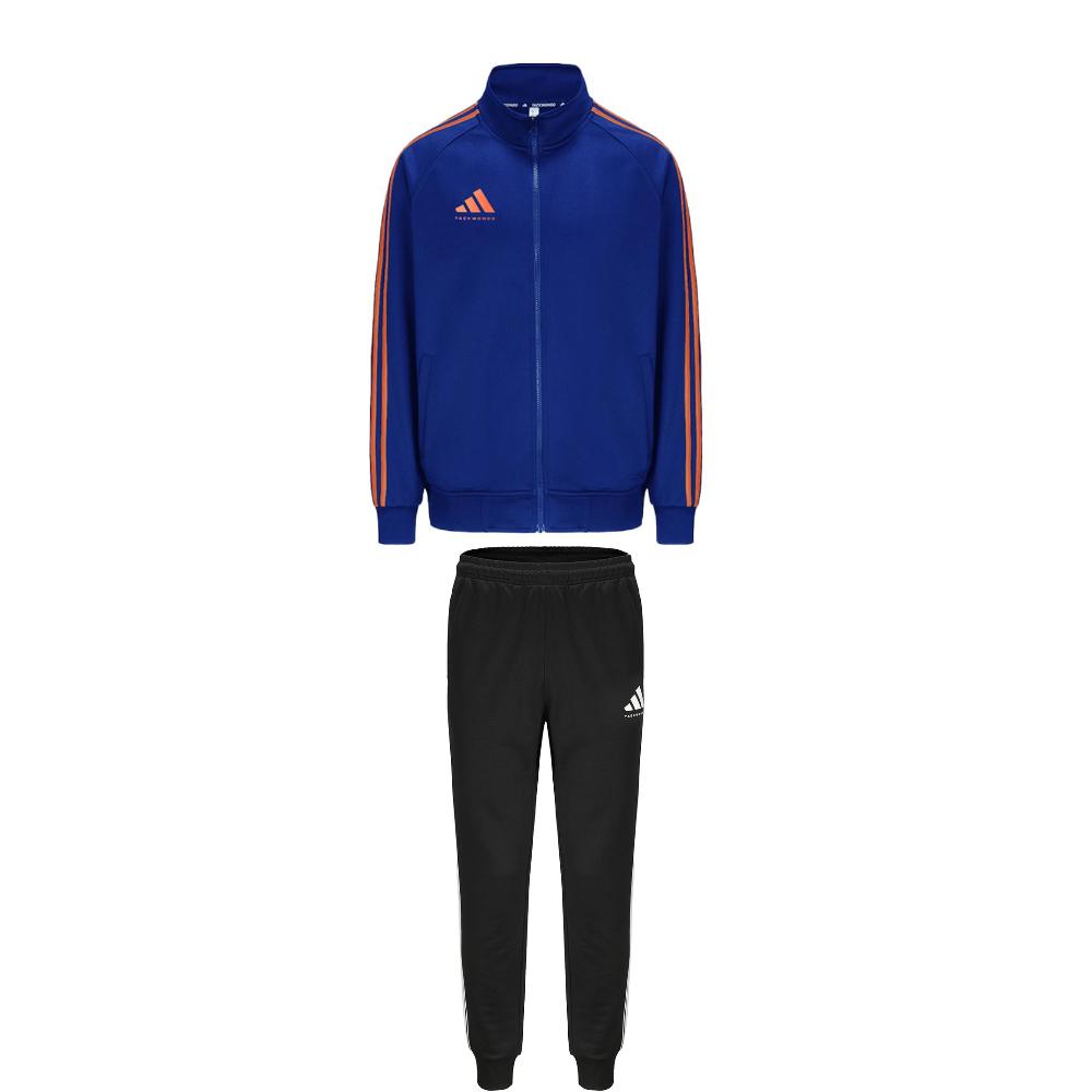 

Adidas Taekwondo Stand Collar Zip Long Sleeve Jacket Comfortable Cuffed Striped Pants Casual Sports Suit Unisex Sports Suit TR30JT-BUOG+TR30P1T-BW S