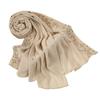 Plain Women Lace Shawl Chiffon Material Summer Femme Shawl Ramadan Hijab Scarf  Daily Events