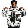 Men's Halloween Printed Long Sleeve Pullover Hoodie