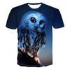 3D Printed Cool Wolf Owl T Shirt For Men Funny Animal Pattern Short-Sleeved Tees Harajuku Streetwear