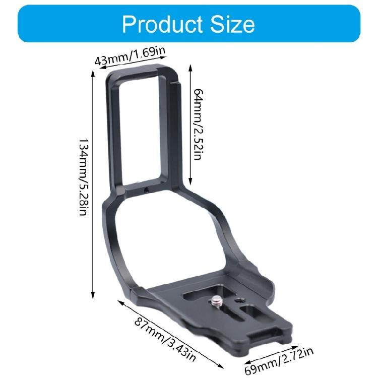 D850 Split Grip Quick Release Plate Screw Anti Drop Design Arca Compatible Aluminum Alloy Mounting System