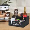 Kaffee-Kapsel-Organizer aus Holz mit 6 geräumigen Fächern und schrägem Design für einfachen Zugriff
