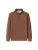 2025 Men's Trendy Zipper Stand Collar Sweatshirt - Spring/Autumn Solid Color