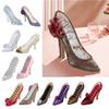 Sparkling Shoe Shape Jewelry Holder Stand with Multiple Storage Compartments Suitable for Earrings Rings and Necklaces