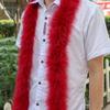 Colorful 50G Marabou Feather Boa 2M Long Plumes Shawl for Wedding Party Christmas Tree Decoration Sewing Handicraft Accessories