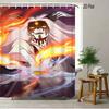 2D Flat Naruto Anime Madara Uchiha Perfect Susanoo Blue Print Waterproof Shower Curtain For Bathroom Decor