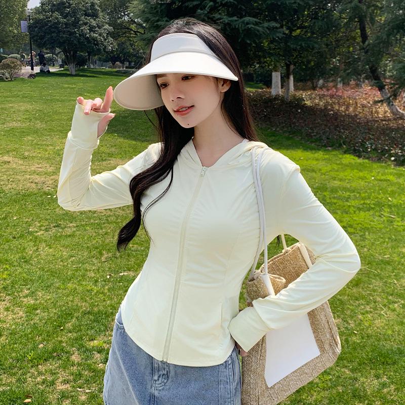 Ono Style Women's Slim Ice Silk UV Protection Jacket for Outdoor Travel