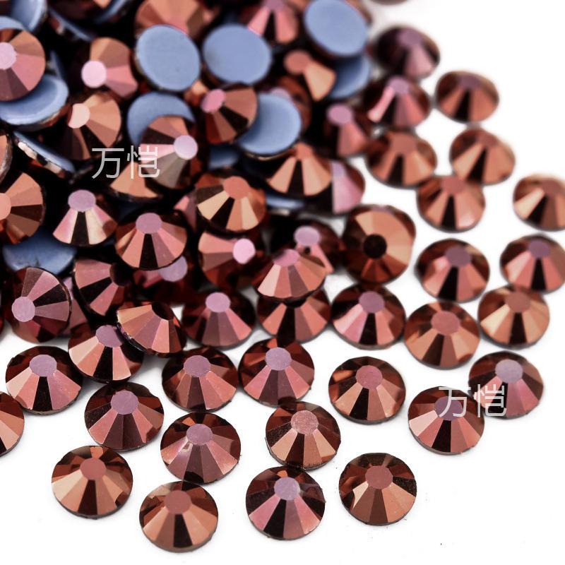 Imitation Austrian Diamond, Even Surface Hot Melt Adhesive Hot Diamond Ab Color Crystal Glass Diy Clothing Rhinestone Decoration