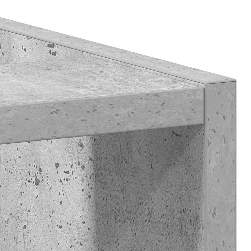Vidaxl Dolna Szafka Betonowa Szara 20X44,5X81,5 Cm Drewno Klejone