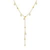 French-Inspired Imitation Pearl Tassel Necklace - Titanium Steel 18K Gold Choker, INS Style Jewelry