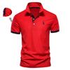 Trend Hub Embroidery 35% Cotton Polo Shirts for Men Casual Solid Color Slim Fit Mens Polos New Fashion Men Clothing