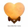 Heart Shaped Night Light 16 Colors Adjustable USB Bedside Lamp Rechargeable for Christmas Valentine Day Anniversary Wedding