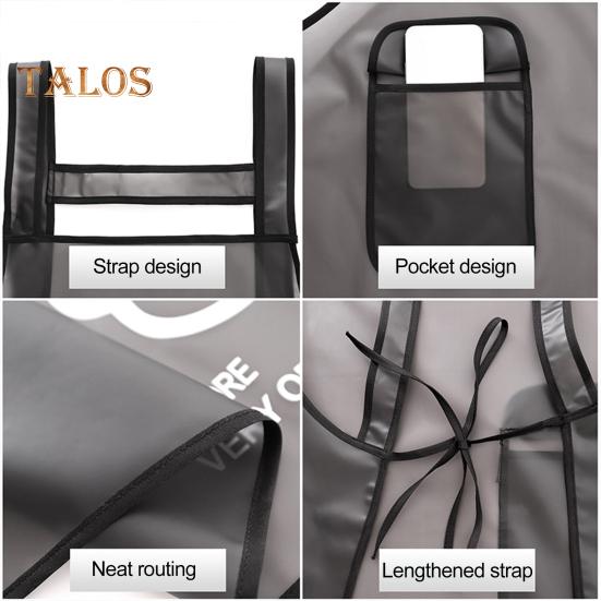 Фартук шеф-повара Прозрачный против пятен ТПУ Классический фартук с ремешком для легкой — фото 8