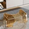 Transparent Thickened Toilet Footrest for Bathroom and Bedroom Use